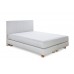 Pat boxspring Marmorelle, tapitat simplu, cu inaltime capat pat 110 cm, saltea inclusa, fara topper